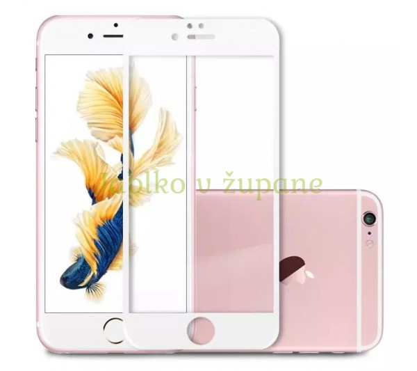 Tvrdené sklo Prémium iPhone 6 Plus/6S Plus - biele